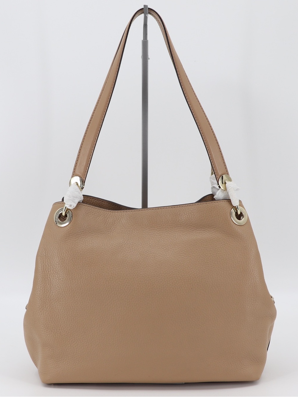 Brand New Michael t Raven Pebbled Leather Large Shoulder Bag Camel - Picture 7 of 16